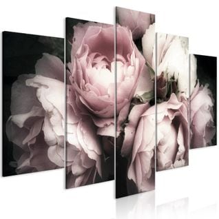 Tableau Odeur De Rose (1 Partie) Large 100 X 50 Cm Rose