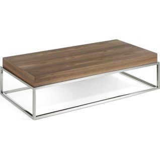 Table Basse Bois Foncé 123x63x31cm