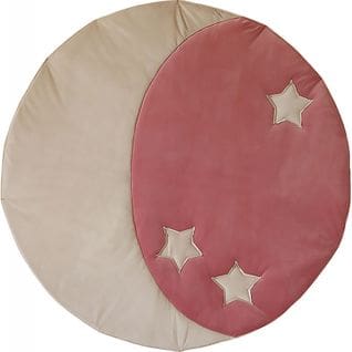 Tapis De Sol Molletonné Bébé Rond Beige 120x120x3cm