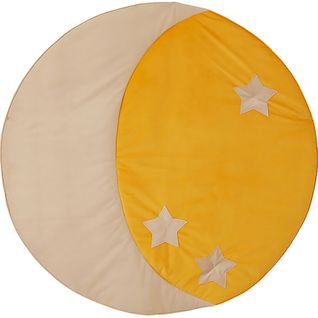 Tapis De Sol Molletonné Bébé Rond Beige 120x120x3cm