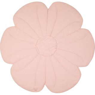 Tapis De Sol Molletonné Bébé Fleurs Rose 110x110x3cm