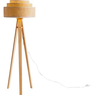 Lampadaire Flete Rotin Bois Clair 50 X 50 X 30 Cm