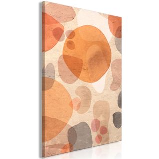 Tableau Amber Kaleidoscope Vertical 40 X 60 Cm Orange