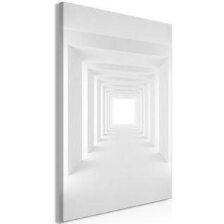 Tableau Shadow Tunnel Vertical 40 X 60 Cm Blanc