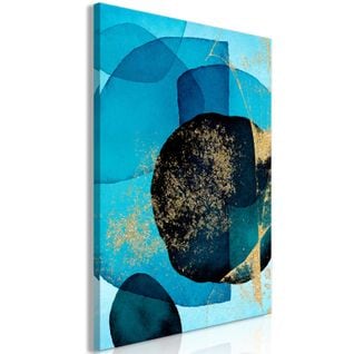 Tableau Ocean Kaleidoscope Vertical 40 X 60 Cm Bleu