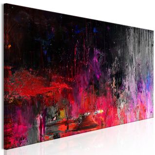 Tableau Hot August Narrow 120 X 40 Cm Noir