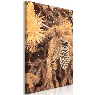 Tableau Golden Cone Vertical 80 X 120 Cm Marron