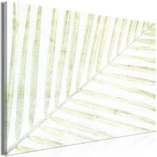 Tableau Palm Leaf Wide 60 X 40 Cm Blanc