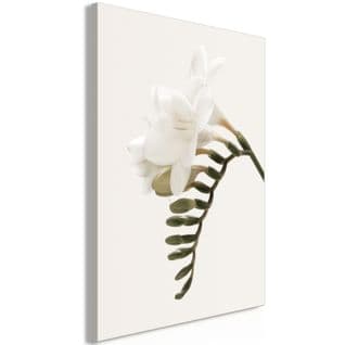 Tableau Spring Headdress Vertical 80 X 120 Cm Blanc