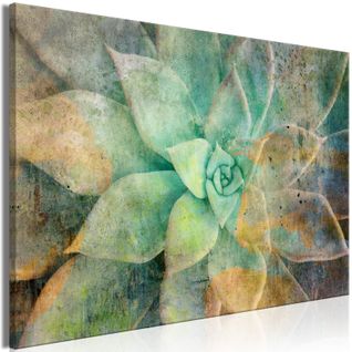 Tableau Blooming Tones Wide 120 X 80 Cm Vert