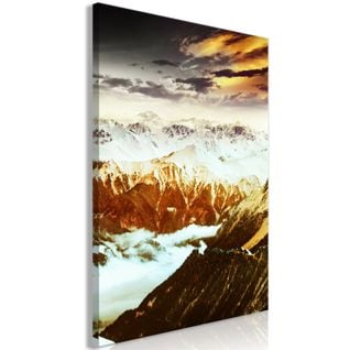 Tableau Copper Mountains Vertical 40 X 60 Cm Blanc