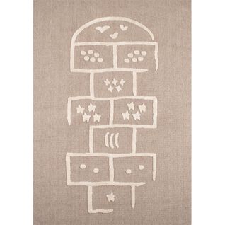 Tapis Tissé Intérieur Bambi Marelle 120 X 170 Cm Beige