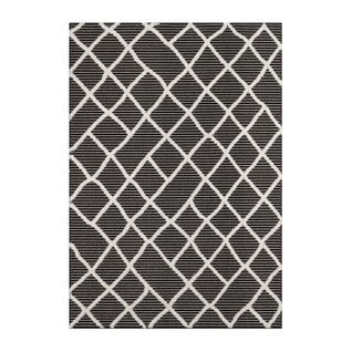 Tapis Tissé Intérieur Nala Géométrique 160 X 230 Cm Noir