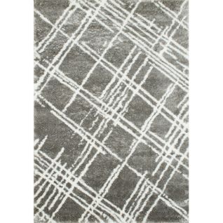 Tapis Tissé Intérieur Oslo Graphique 67 X 90 Cm Gris