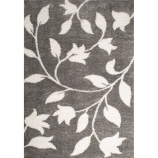 Tapis Tissé Intérieur Oslo Feuille 67 X 180 Cm Gris