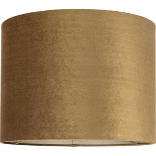 Abat-jour Addy Gold Velours Cylindre 40cm