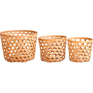 Panier Boho Chic En Bambou Naturel Pour Déco