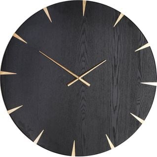 Horloge Murale Design Noir Et Or Contemporaine