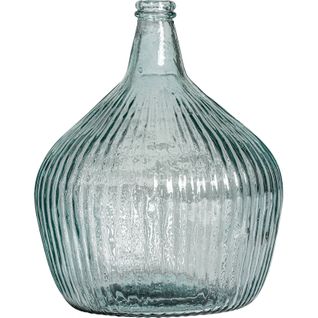 Vase Vintage Transparent En Verre Recyclé