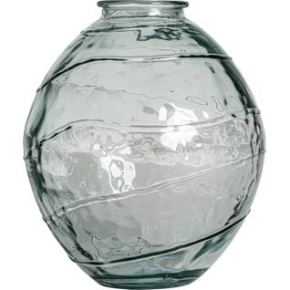 Vase Vintage Transparent En Verre Recyclé Sumaya
