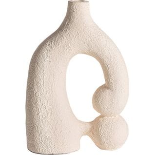 Vase Turriff Élégant En Terracotta Blanche