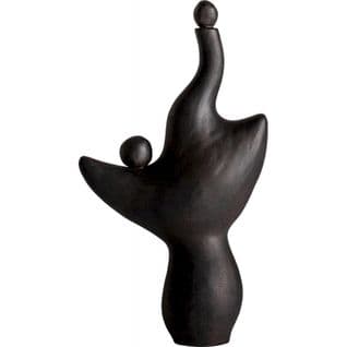 Sculpture Déco Élégante Noir Style Art Déco