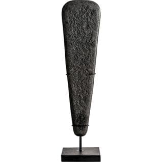 Sculpture Piedra Éthnique En Pierre Noire