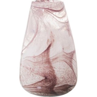 Vase Élégant En Verre Rose Pour Intérieur Chic