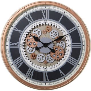 Horloge Murale Design Rétro À Engrenages