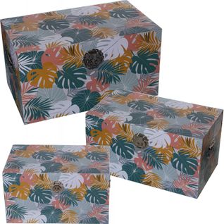 Boîte De Rangement Tropical Pour Une Touche Exotique