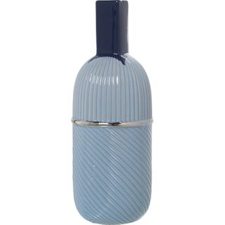 Vase Élégant Céramique Bleue Pour Intérieur Chic