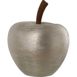 Sculpture Pomme Design Argentée Pour Déco Élégante