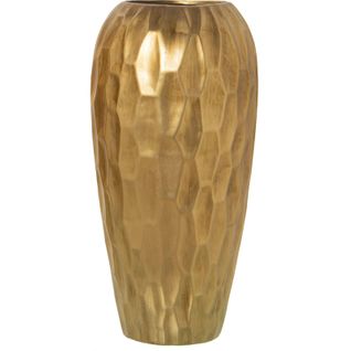 Vase Doré Céramique Pour Intérieur Élégant