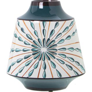 Vase Céramique Blanc Et Bleu Pour Déco Élégante