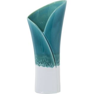 Vase Élégant Bleu Blanc Design Pour Intérieur Chic