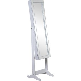 Miroir Élégant Blanc Sur Pied Pour Votre Intérieur