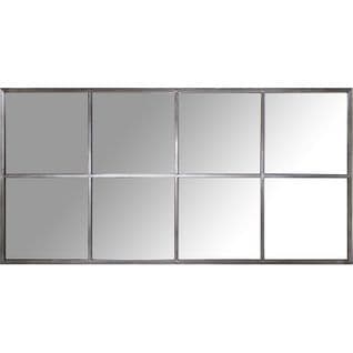 Miroir Style Fenêtre Métal Pour Décoration Élégante