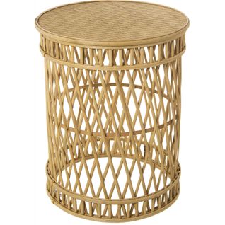Table D'appoint Bambou Design Épuré Et Fonctionnel