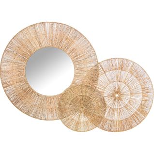 Miroir Mural Tressé En Jute Pour Une Déco Naturelle