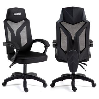 Fauteuil Gamer Ou Bureau Ams-210-black  Tissu Type Mesh - Coloris Noir