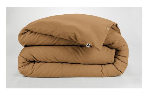 Housse De Couette Flanelle 140 X 200 Cm Candice Camel