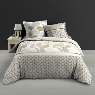 Housse De Couette + 2 Taies Percale 240 X 260 Cm Art Deco