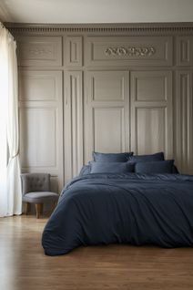 Housse De Couette 220 X 240 Cm Salome Bleu Nuit