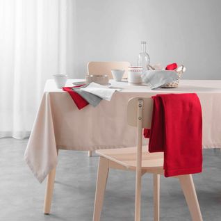 Nappe Rectangle En Coton 140 X 240 Charlines Rouge