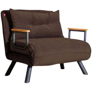 Fauteuil Convertible En Tissu Sando Marron