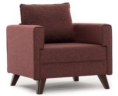 Fauteuil Hermoso Tissu Bordeaux