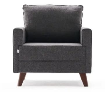 Fauteuil Hermoso Tissu Anthracite