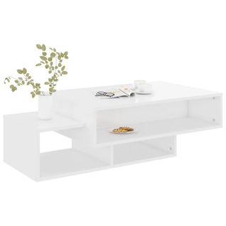 Table  Basse Blanche 105 X 32 X 60 Cm (lxhxp)