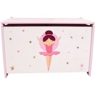 Coffret à Jouets En Bois - Danseuse Ballerine - H.40 X L.58 X P.36 Cm