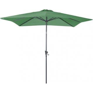 Parasol Carré En Aluminium Avec Manivelle 2,5m Tilt Vert